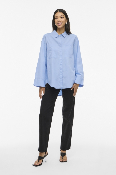 Vila blauwe dames blouse | Model