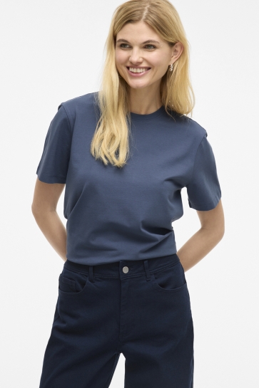 Vila T-shirt VINORA S/S T-SHIRT - NOOS 14103448 VINTAGE INDIGO