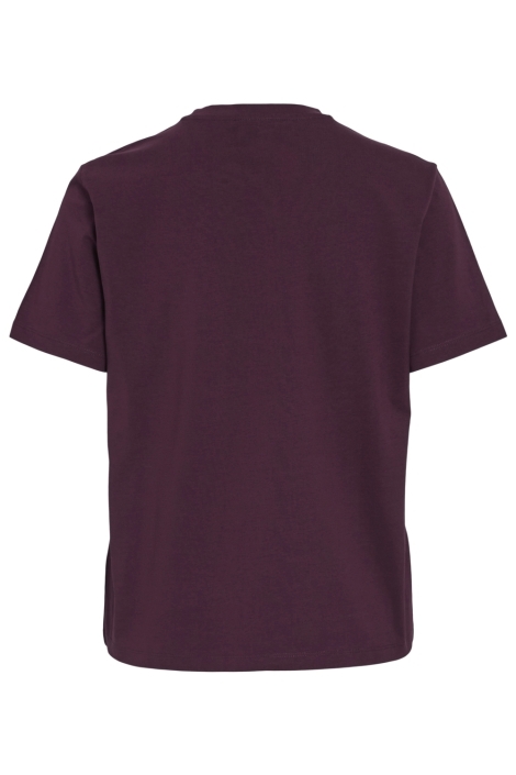 Vila bordeaux dames t-shirt | Achteraanzicht