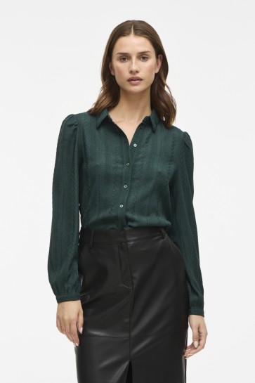 Vila Blouse VIZANIA L/S SHIRT - NOOS 14107476 PONDEROSA PINE