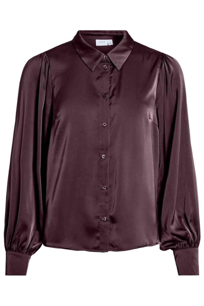 Vila bordeaux dames blouse | Vooraanzicht