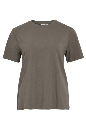 Vila T-shirt VINORA S/S T-SHIRT - NOOS 14103448 Falcon