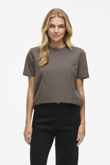 Vila bruine dames t-shirt | Model