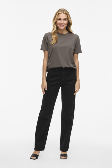 Vila bruine dames t-shirt | Model