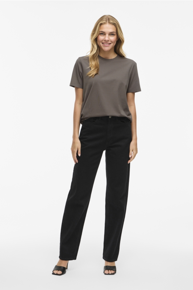 Vila bruine dames t-shirt | Model