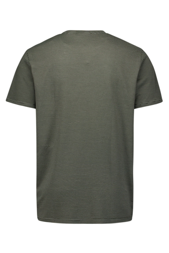 NO-EXCESS groene heren t-shirt | Achteraanzicht