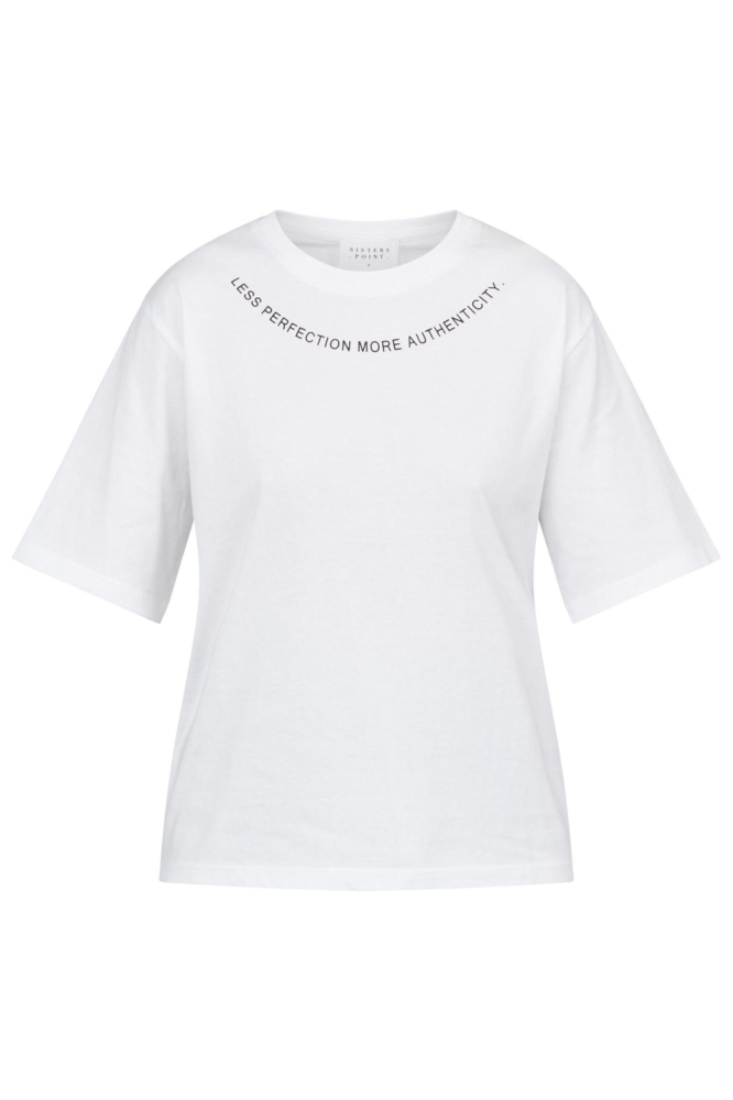 SisterS point witte dames t-shirt | Vooraanzicht