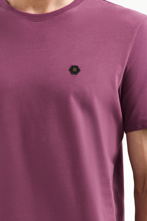 NO-EXCESS paarse heren t-shirt | Kleurstaal