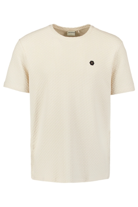 NO-EXCESS beige heren t-shirt | Vooraanzicht