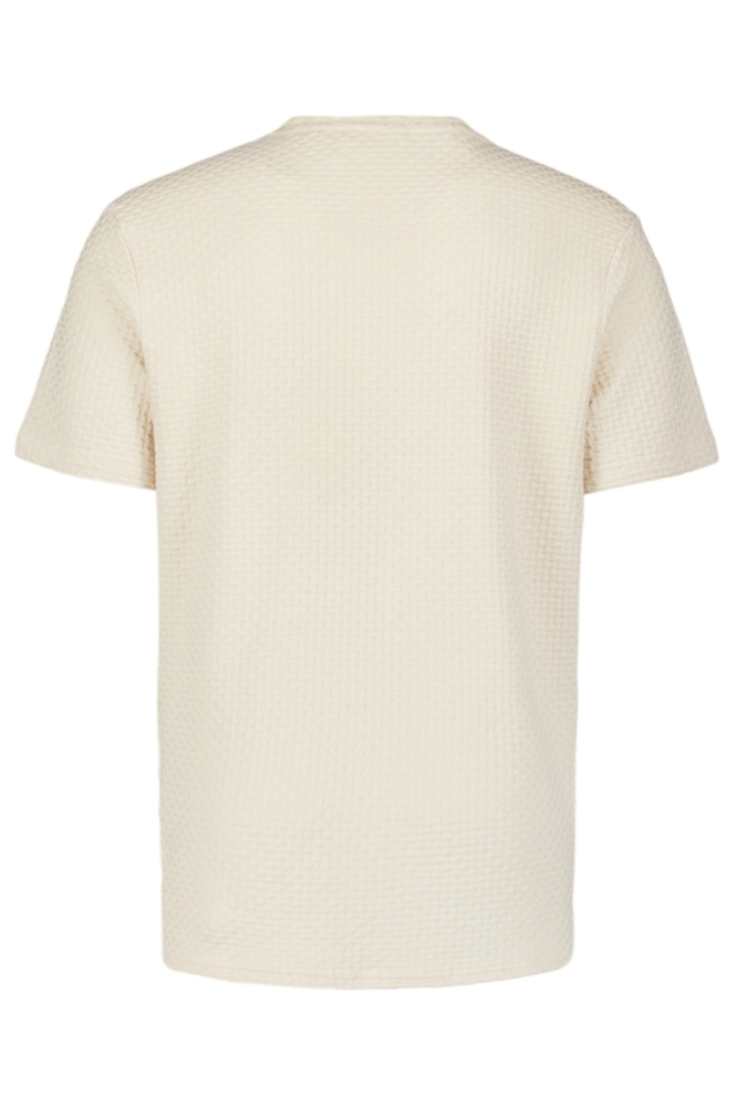 NO-EXCESS beige heren t-shirt | Achteraanzicht