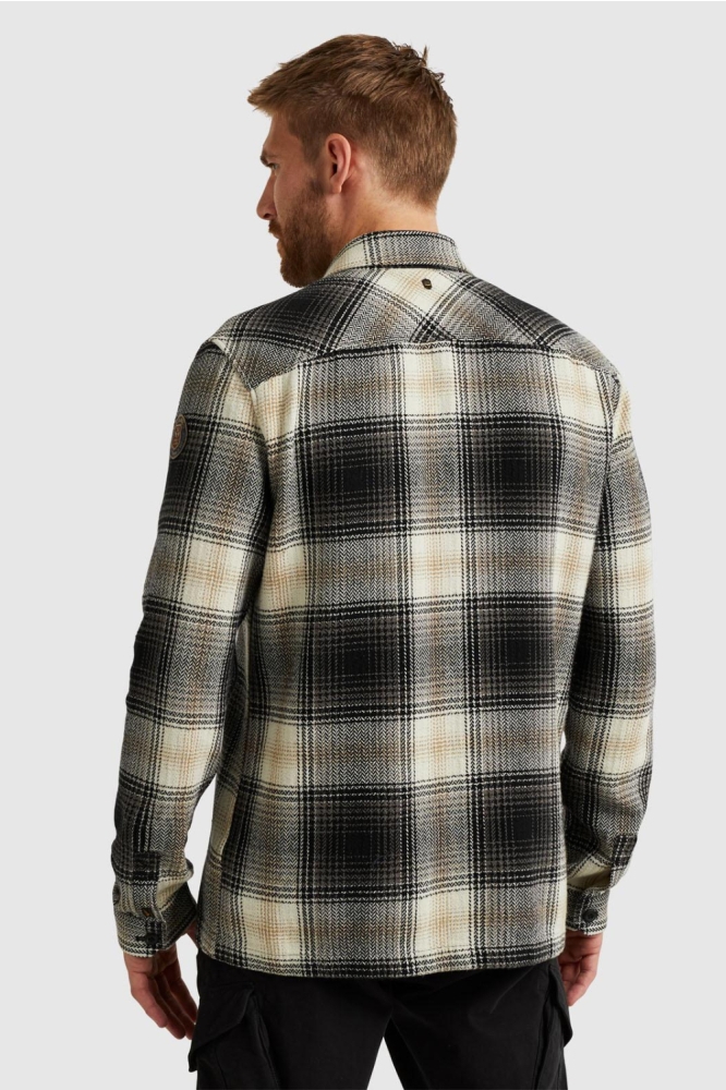PME legend grijze heren overhemd | Model achteraanzicht