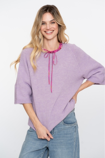 Geisha Trui PULLOVER MET 3/4 WIJDE MOUWEN 54602 70 000300 LILAC