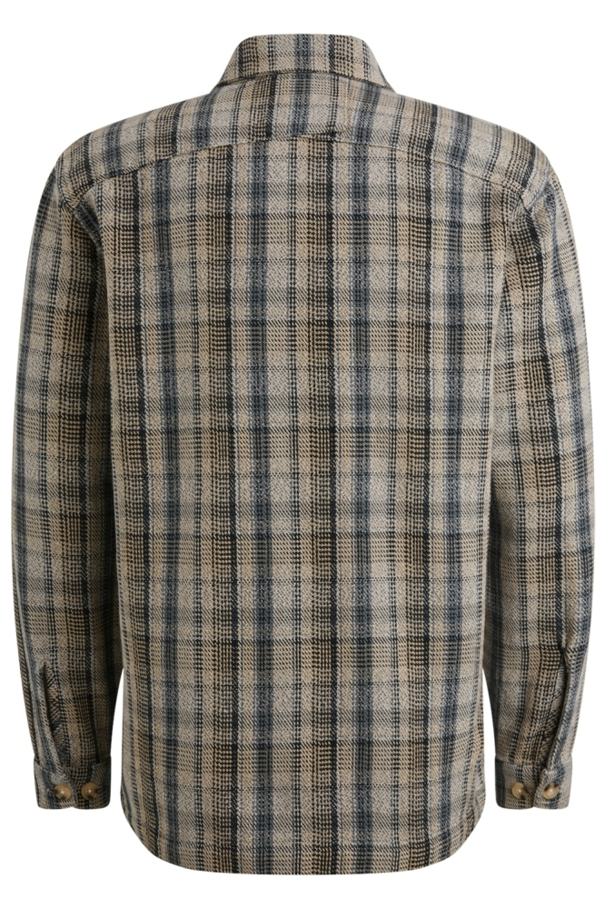 Cast Iron blauwe heren overhemd | Achteraanzicht