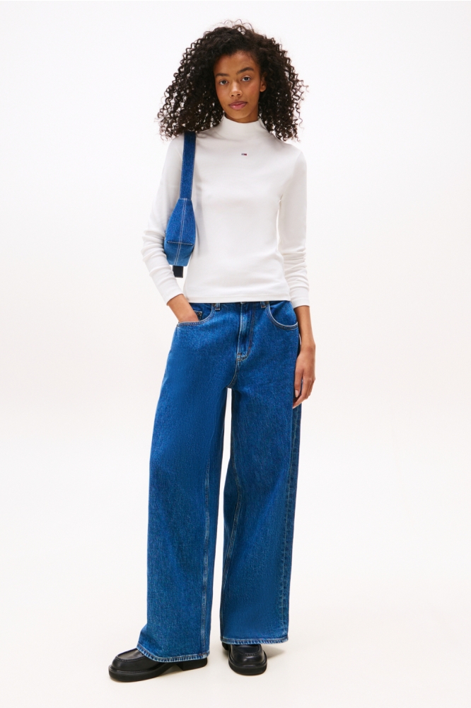 Tommy Jeans witte dames t-shirt | Model