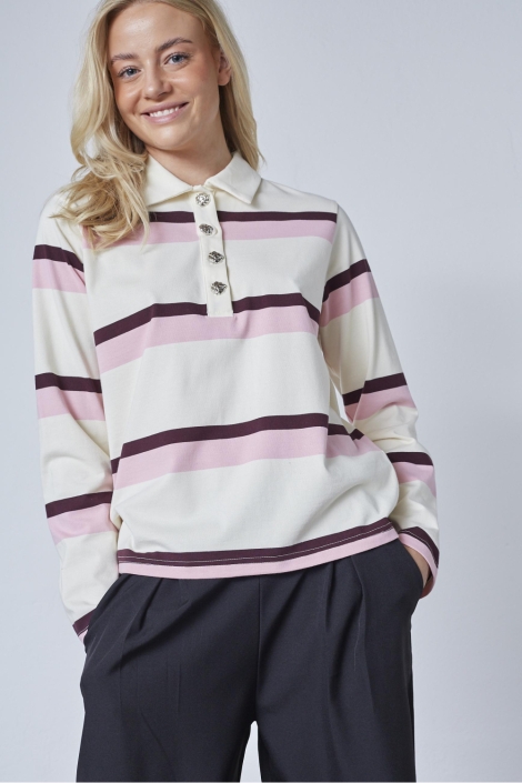 SisterS point beige dames t-shirt | Model vooraanzicht