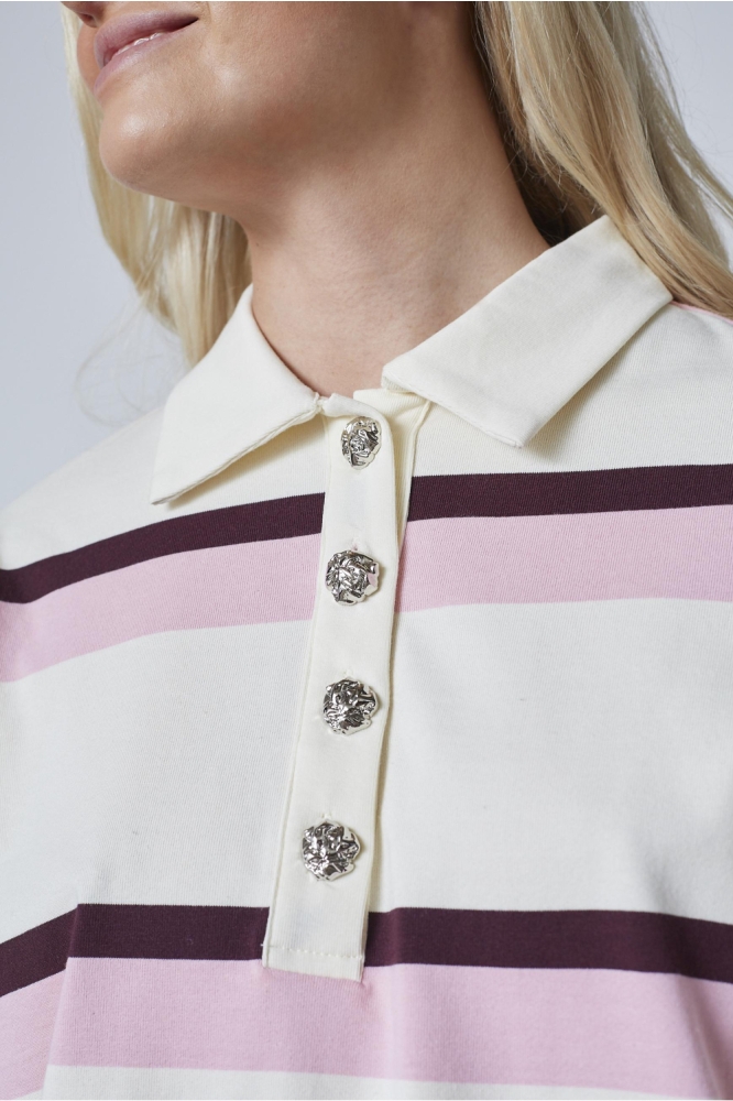 SisterS point beige dames t-shirt | Close up