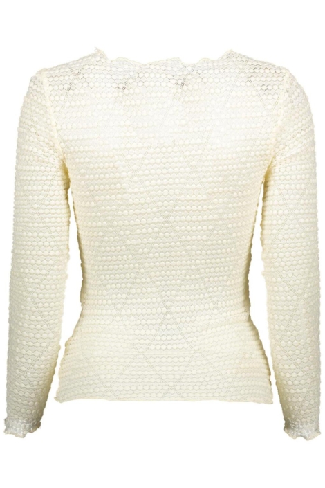 SisterS point ecru dames blouse | Achteraanzicht