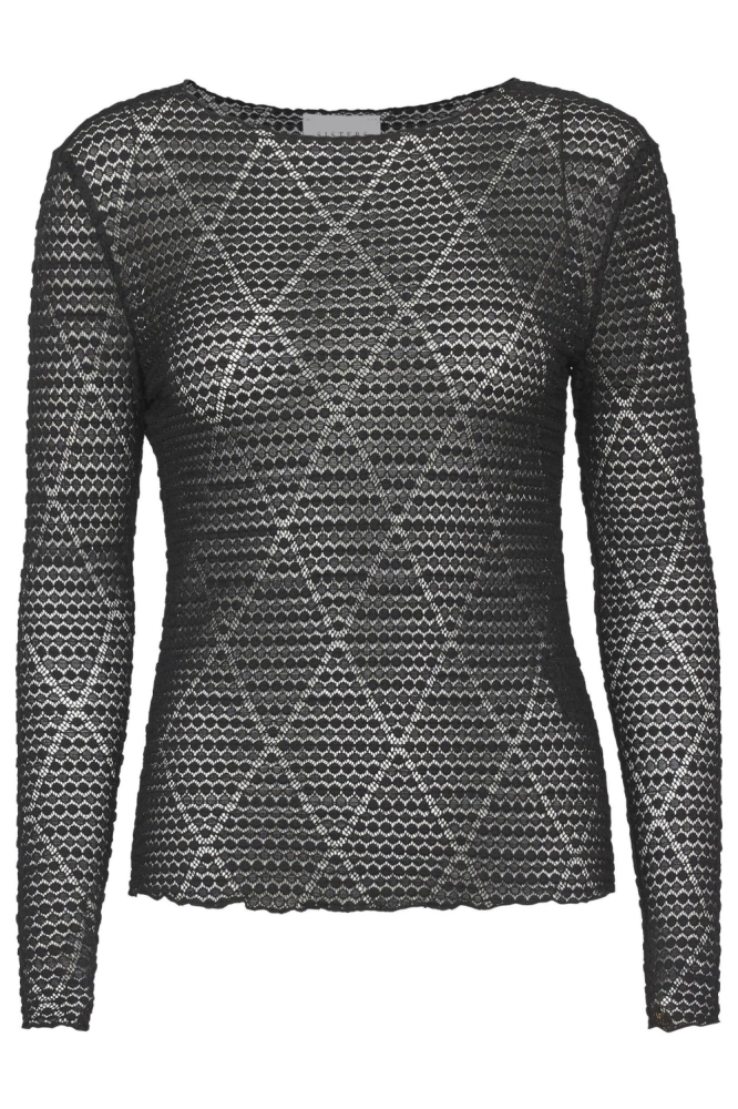 SisterS point zwarte dames t-shirt | Vooraanzicht