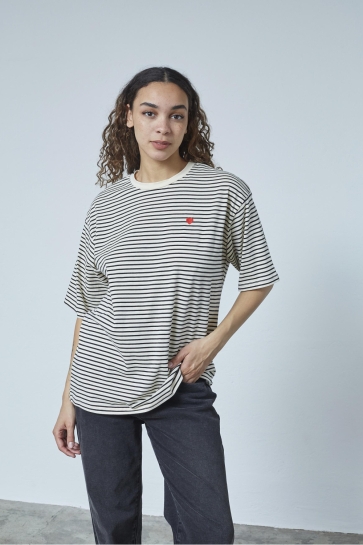 SisterS point T-shirt VEZ SS 18997 CREAM/ BLACK