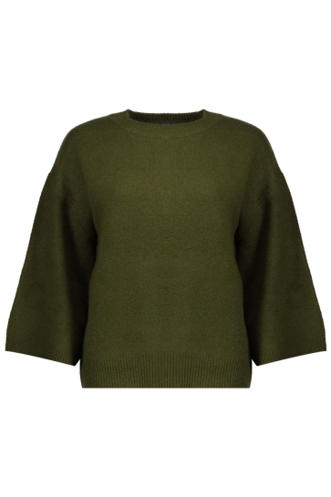 Geisha Trui PULLOVER MET DRIEKWART MOUWEN 54534 14 FOREST GREEN