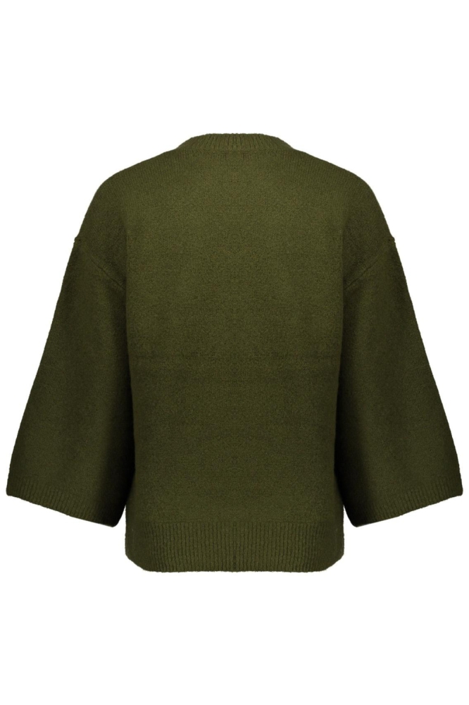 Geisha groene dames trui | Achteraanzicht