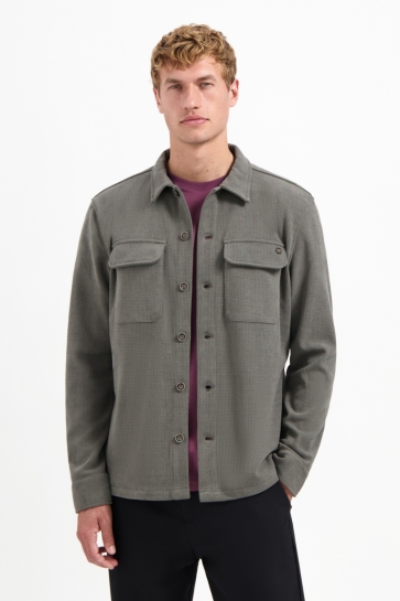 NO-EXCESS Overhemd OVERSHIRT 29510806SN 118 DARK CLAY