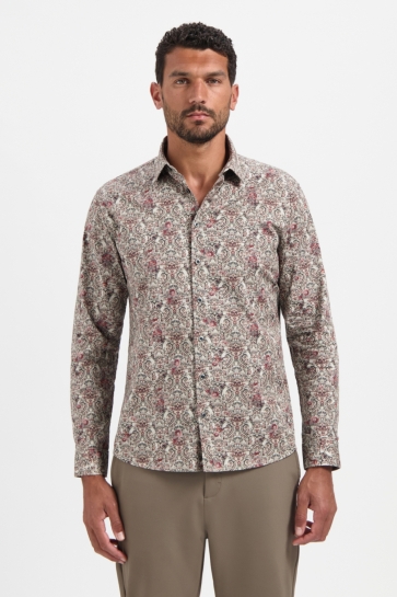 NO-EXCESS Overhemd GEDESSINEERD OVERHEMD 29430825 023 DARK GREY