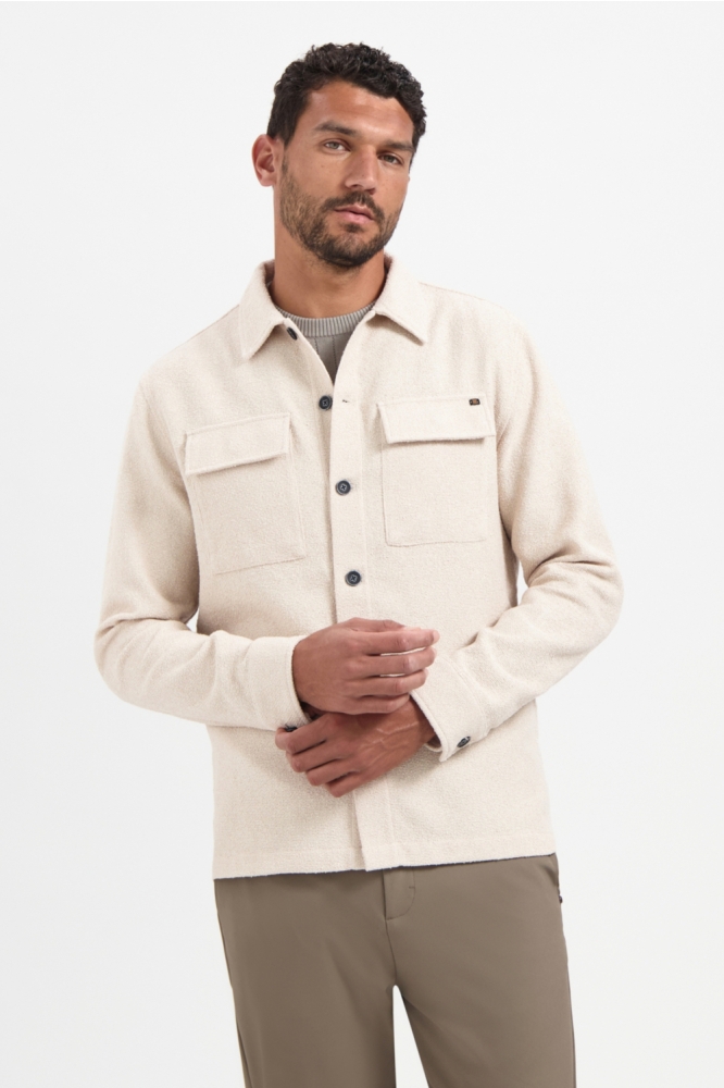 NO-EXCESS beige heren vest | Model vooraanzicht
