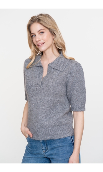 TRUI MET KORTE MOUWEN 54540 14 GREY/SILVER