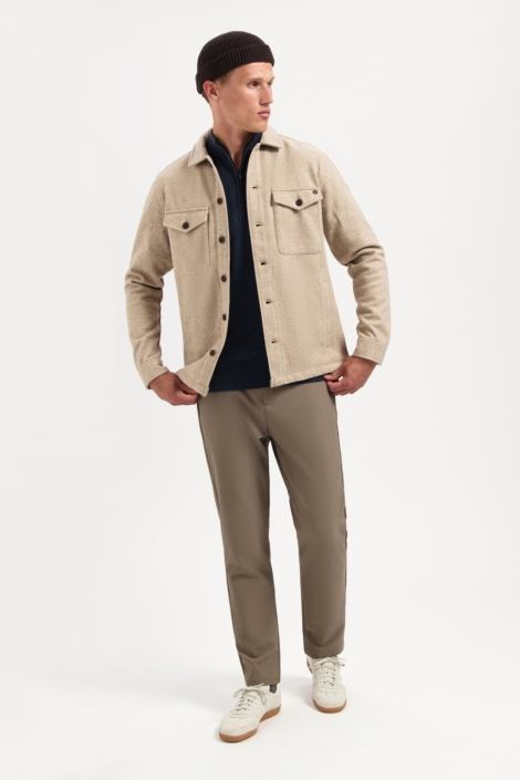 NO-EXCESS beige heren overhemd | Model