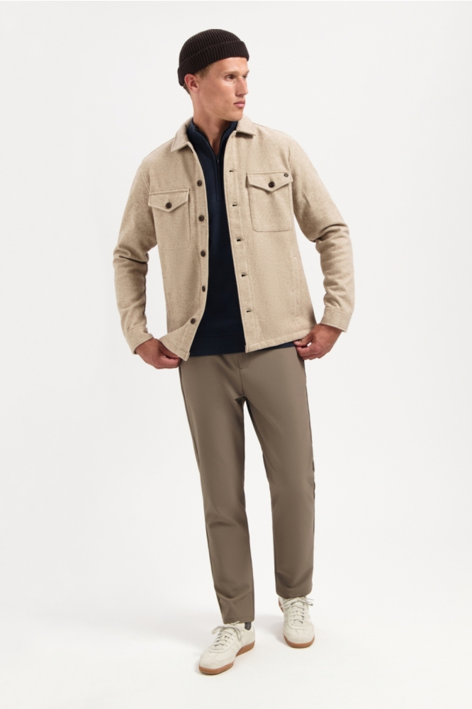NO-EXCESS beige heren overhemd | Model