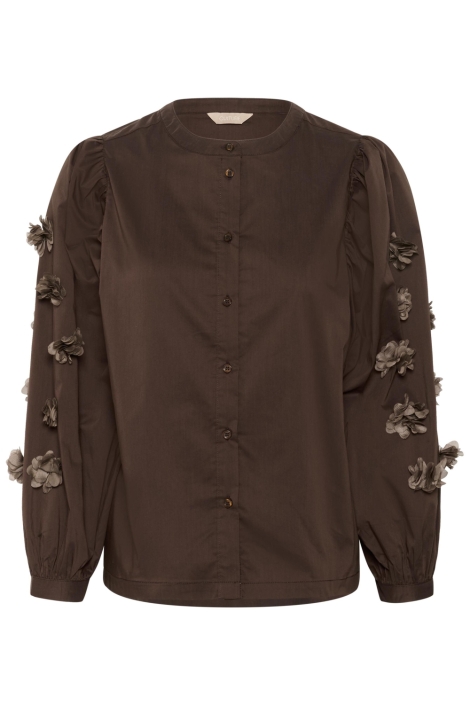 Culture bruine dames blouse | Vooraanzicht