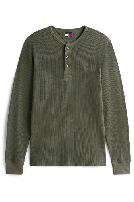 Tommy Jeans groene heren t-shirt | Vooraanzicht