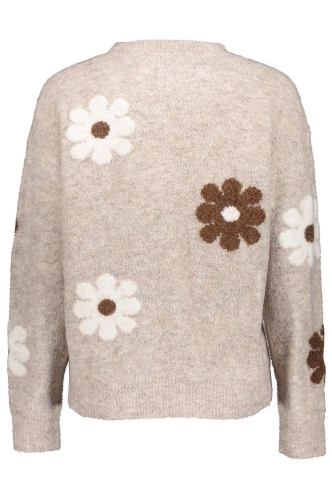 Geisha beige dames trui | Achteraanzicht