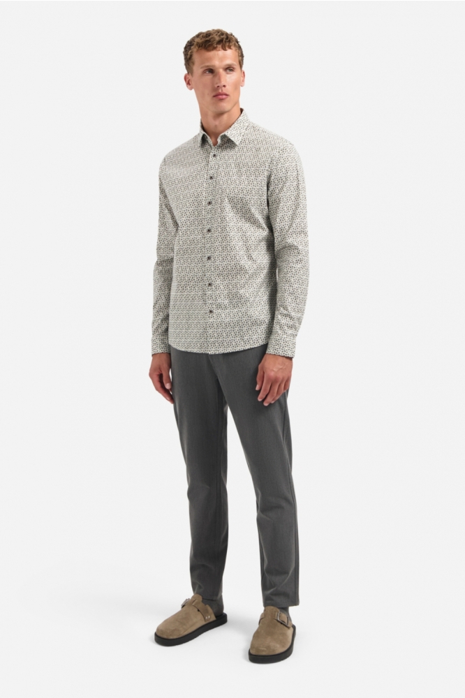 NO-EXCESS taupe heren overhemd | Model