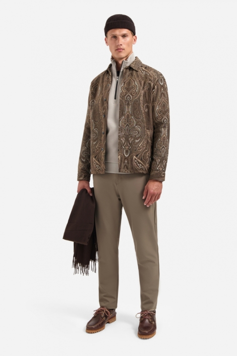 NO-EXCESS bruine heren overhemd | Model