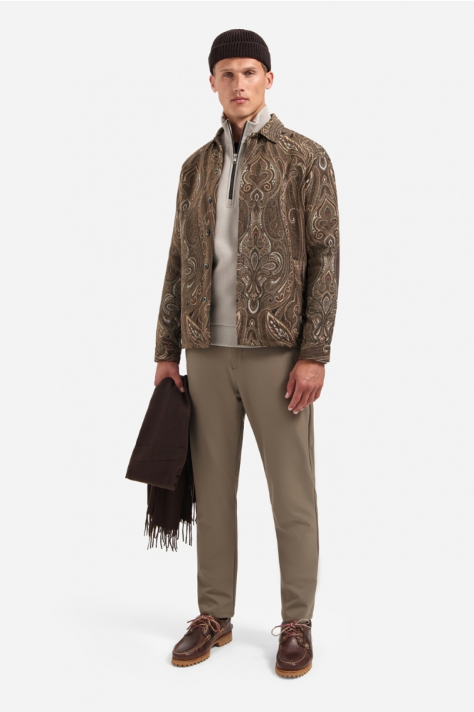 NO-EXCESS bruine heren overhemd | Model