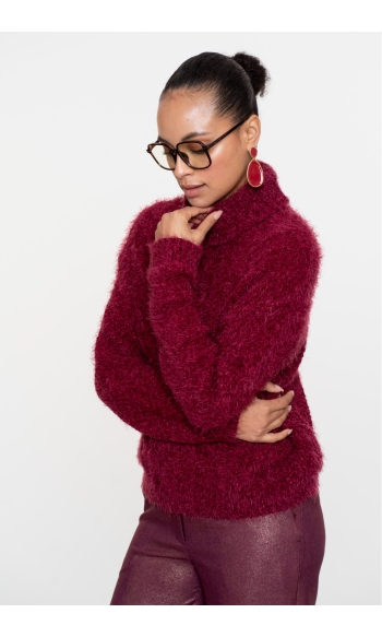 KABELTRUI MET TURTLENECK 54515 10 BURGUNDY