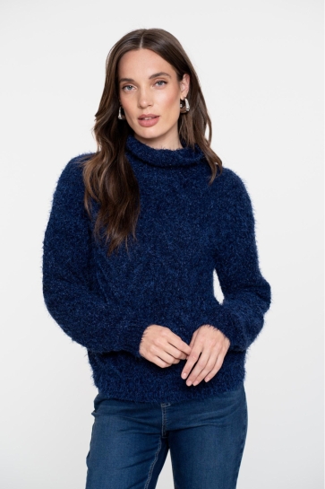 Geisha KABELTRUI MET TURTLENECK 54515 10 NAVY
