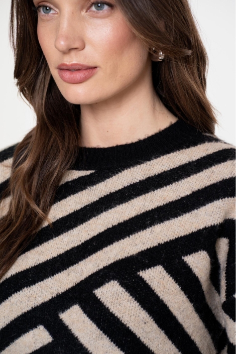 Geisha beige dames trui | Close up