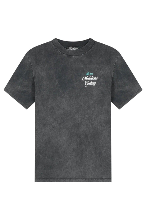 Malelions grijze heren t-shirt | Vooraanzicht