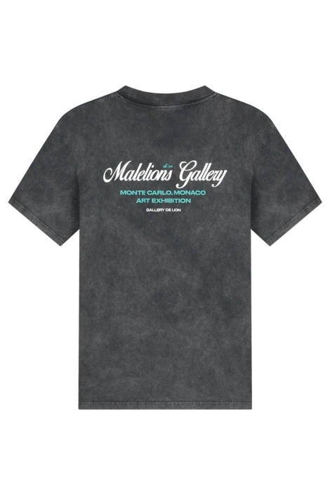 Malelions grijze heren t-shirt | Achteraanzicht