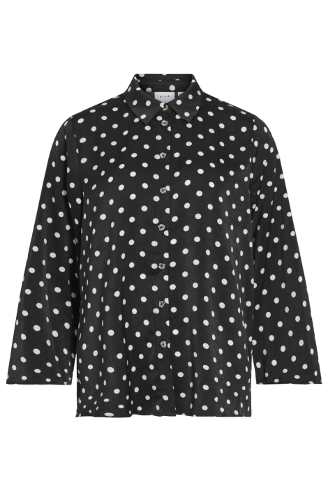 Vila zwarte dames blouse | Vooraanzicht