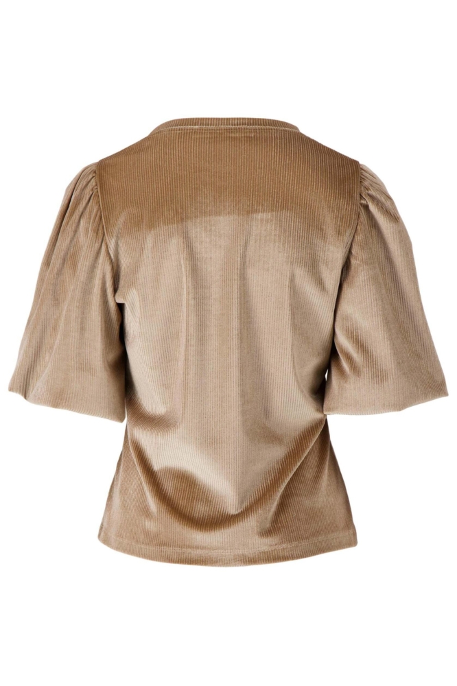 Zusss gouden dames t-shirt | Achteraanzicht