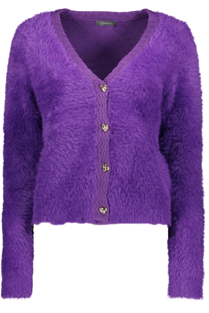 Geisha paarse dames vest | Vooraanzicht