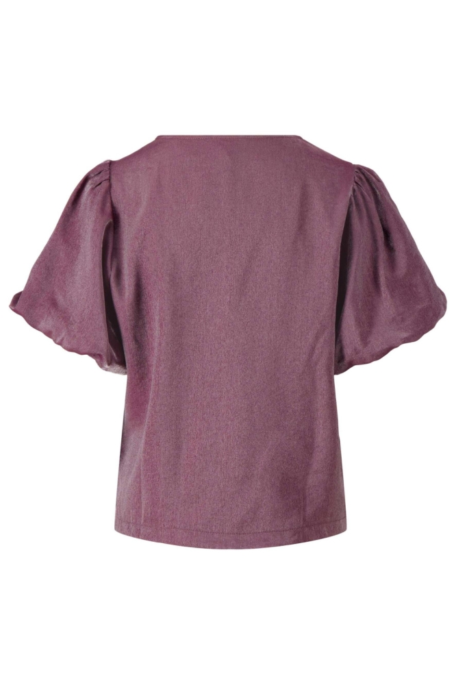 Zusss paarse dames t-shirt | Achteraanzicht