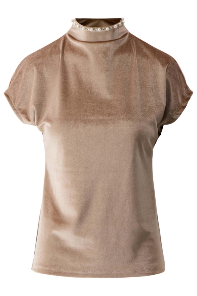 Zusss zand dames t-shirt | Vooraanzicht