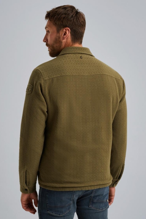 PME legend groene heren overhemd | Model achteraanzicht