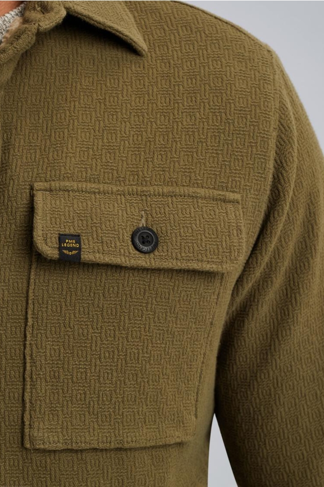PME legend groene heren overhemd | Close up