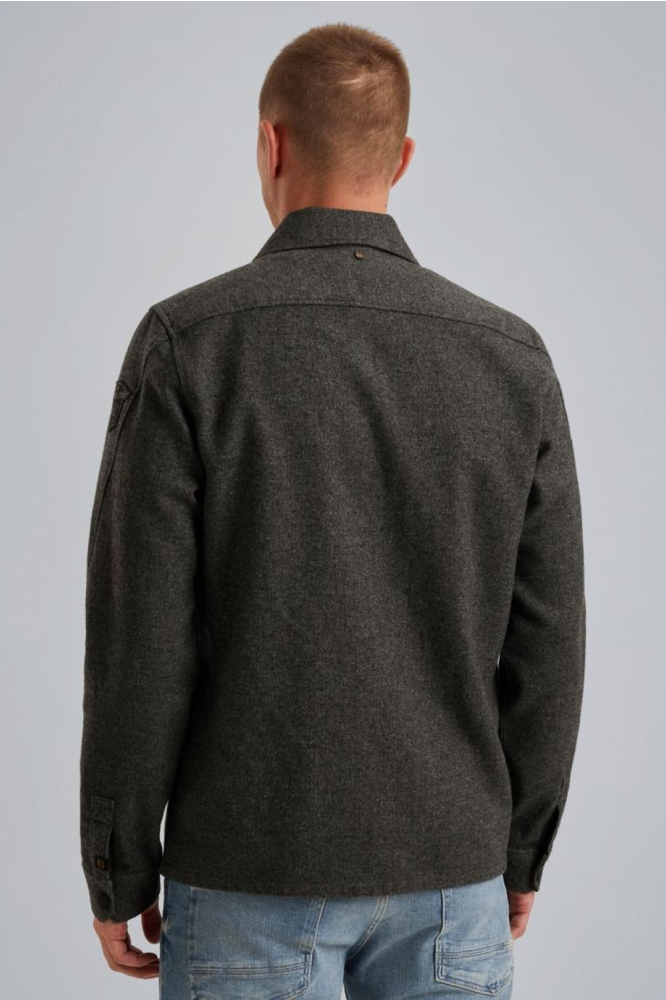 PME legend grijze heren overhemd | Model achteraanzicht